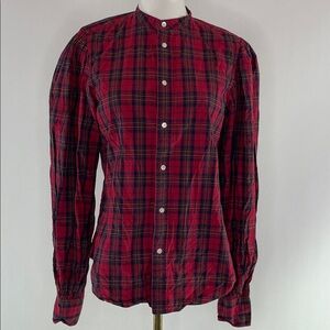 Polo Ralph Lauren Plaid Puff Sleeve Shirt, 4